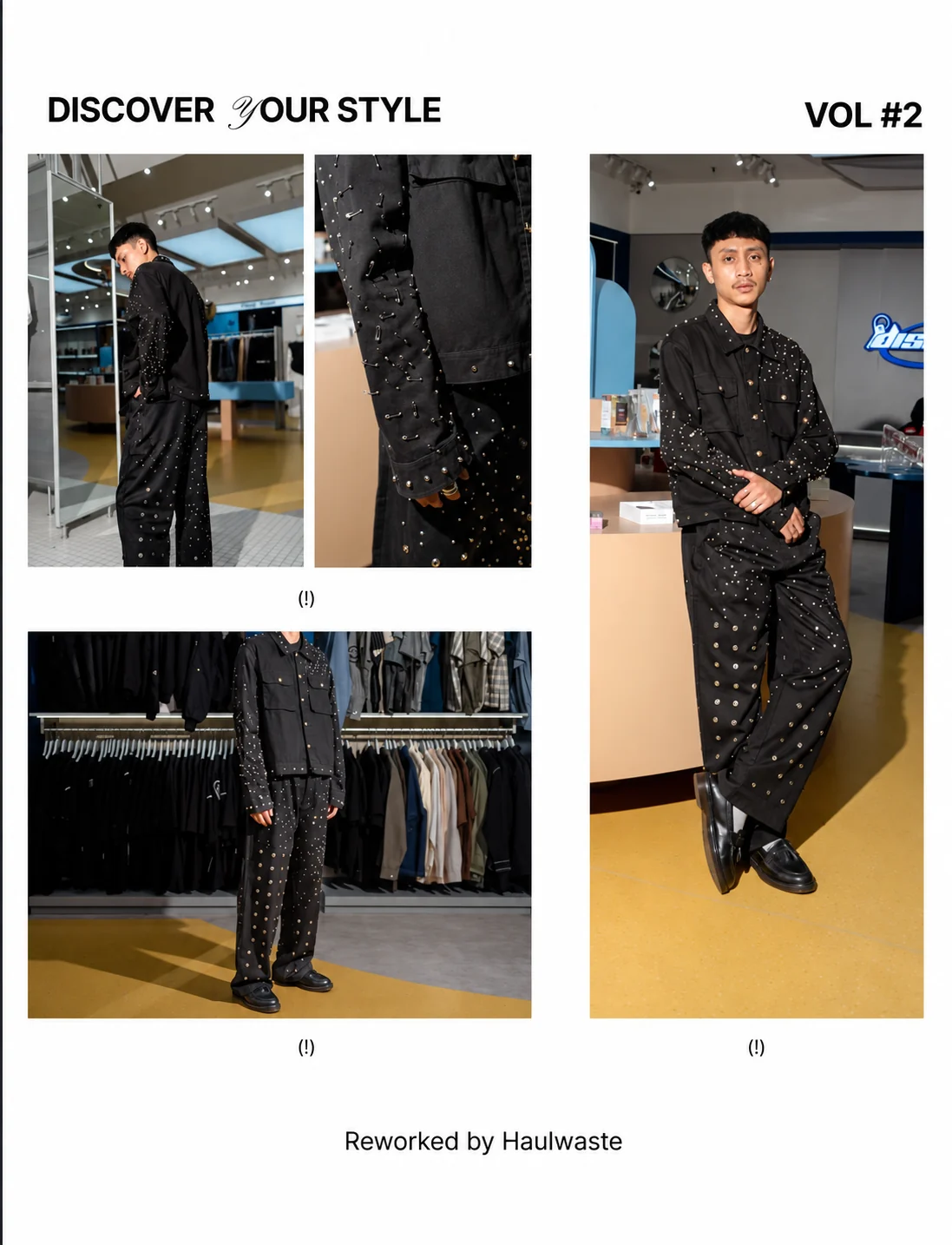 Reworked clothing editorial from Haulwaste
