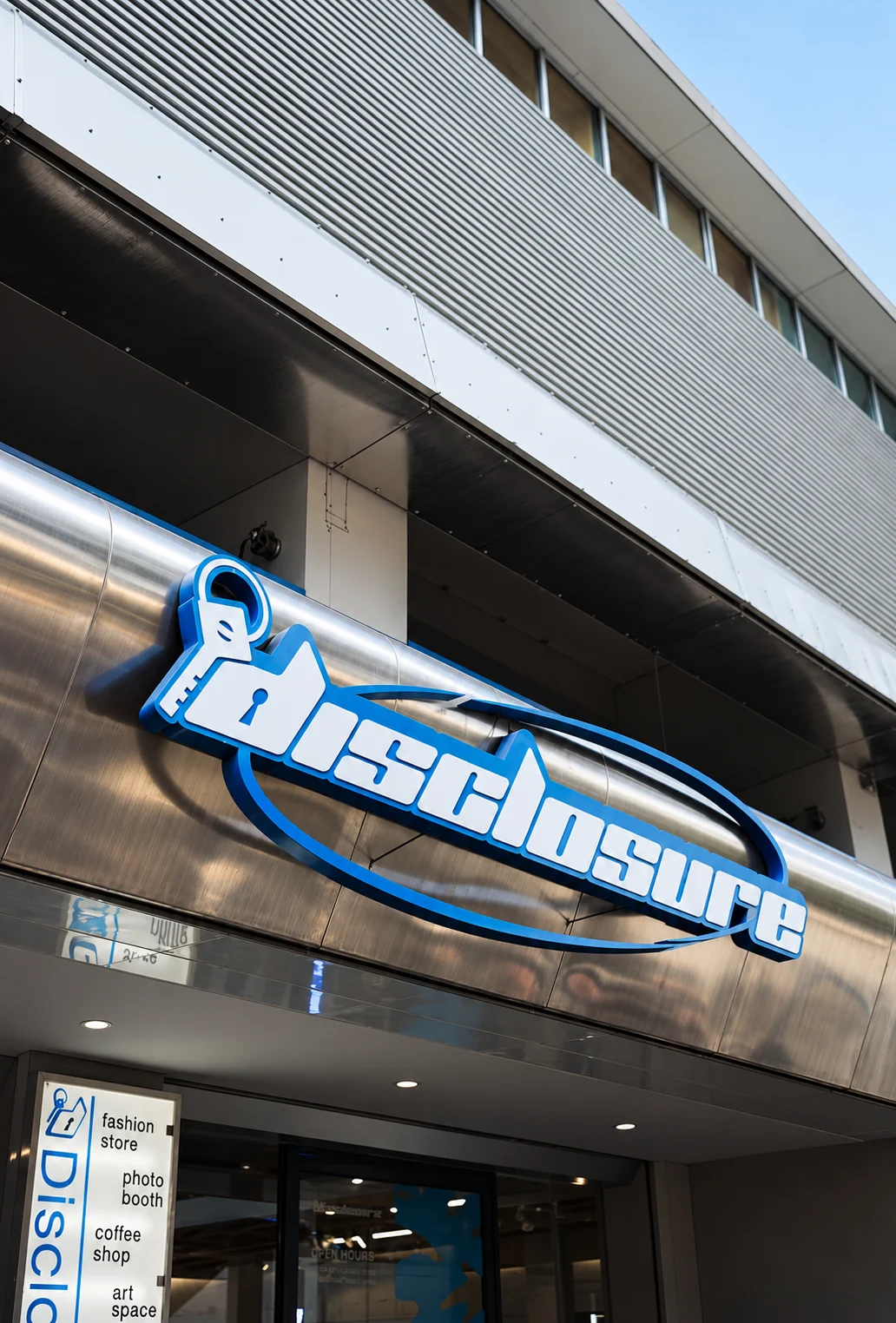 The DISCLOSURE sign at Bandung HQ