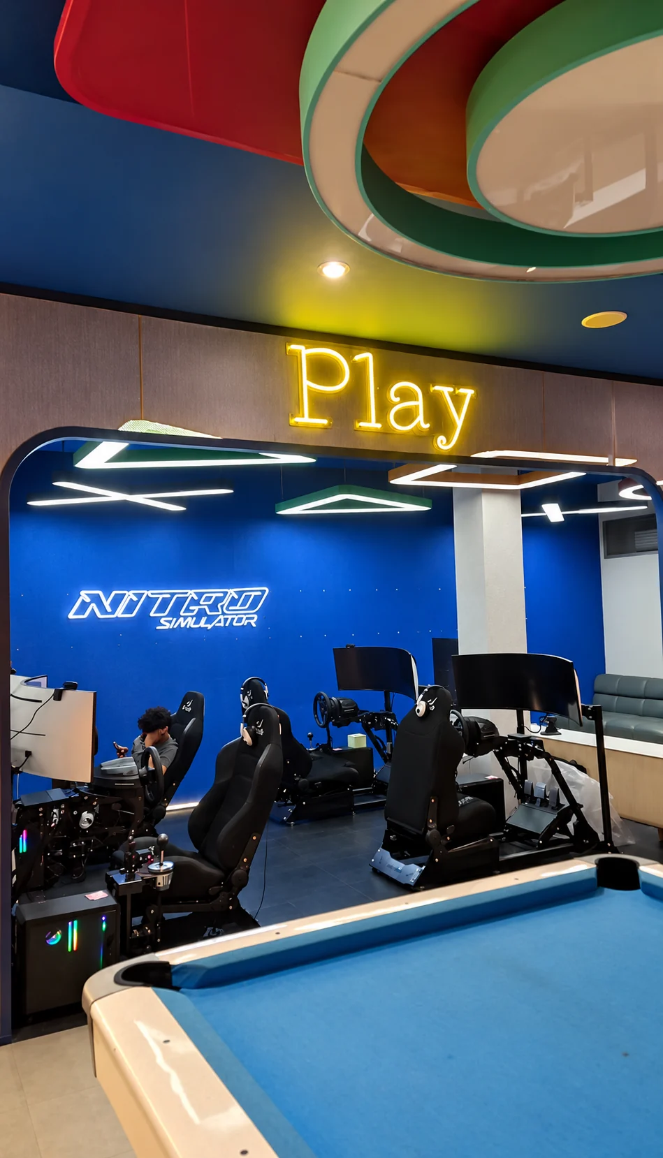 Simulator setup at DISCLOSURE HQ